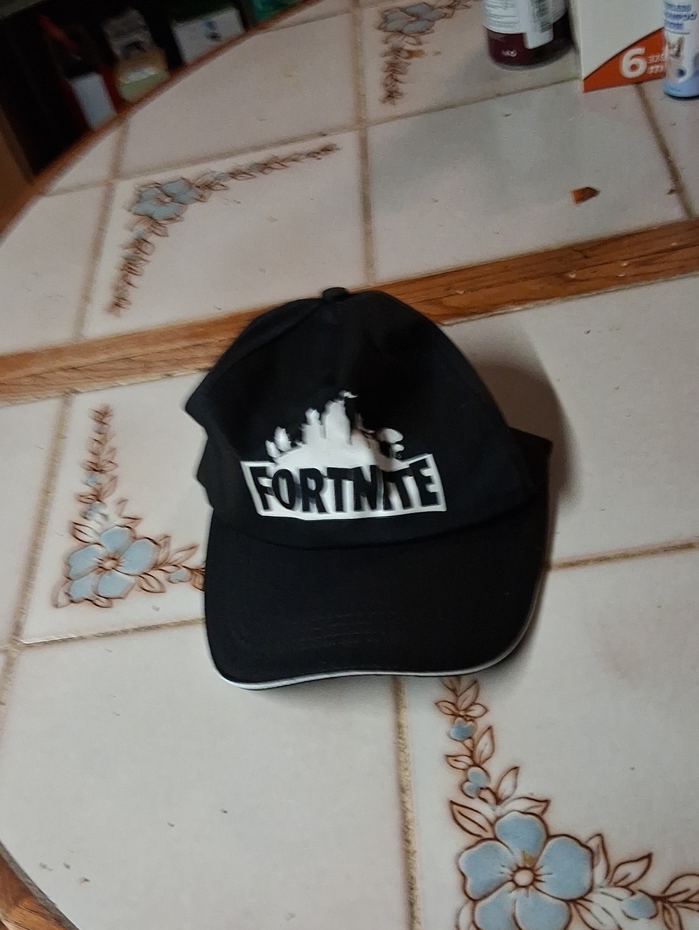 Fortnite Black Logo Baseball Cap. Glows In The Dark.